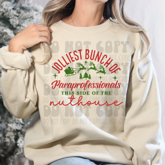 JOLLIEST PARAPROFESSIONALS RED & GREEN - DTF TRANSFER