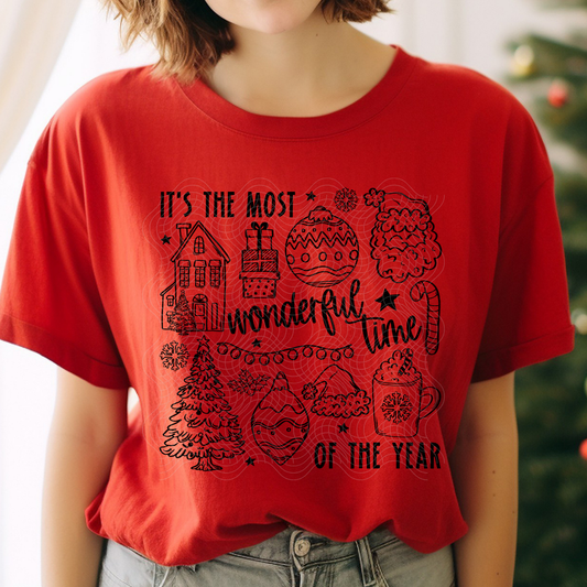 MOST WONDERFUL TIME OF THE YEAR COLLAGE - DTF TRANSFER