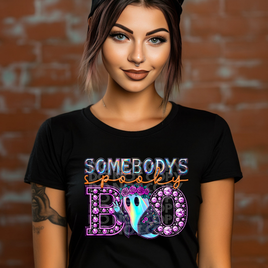 SOMEBODY'S SPOOKY BOO - DTF TRANSFER