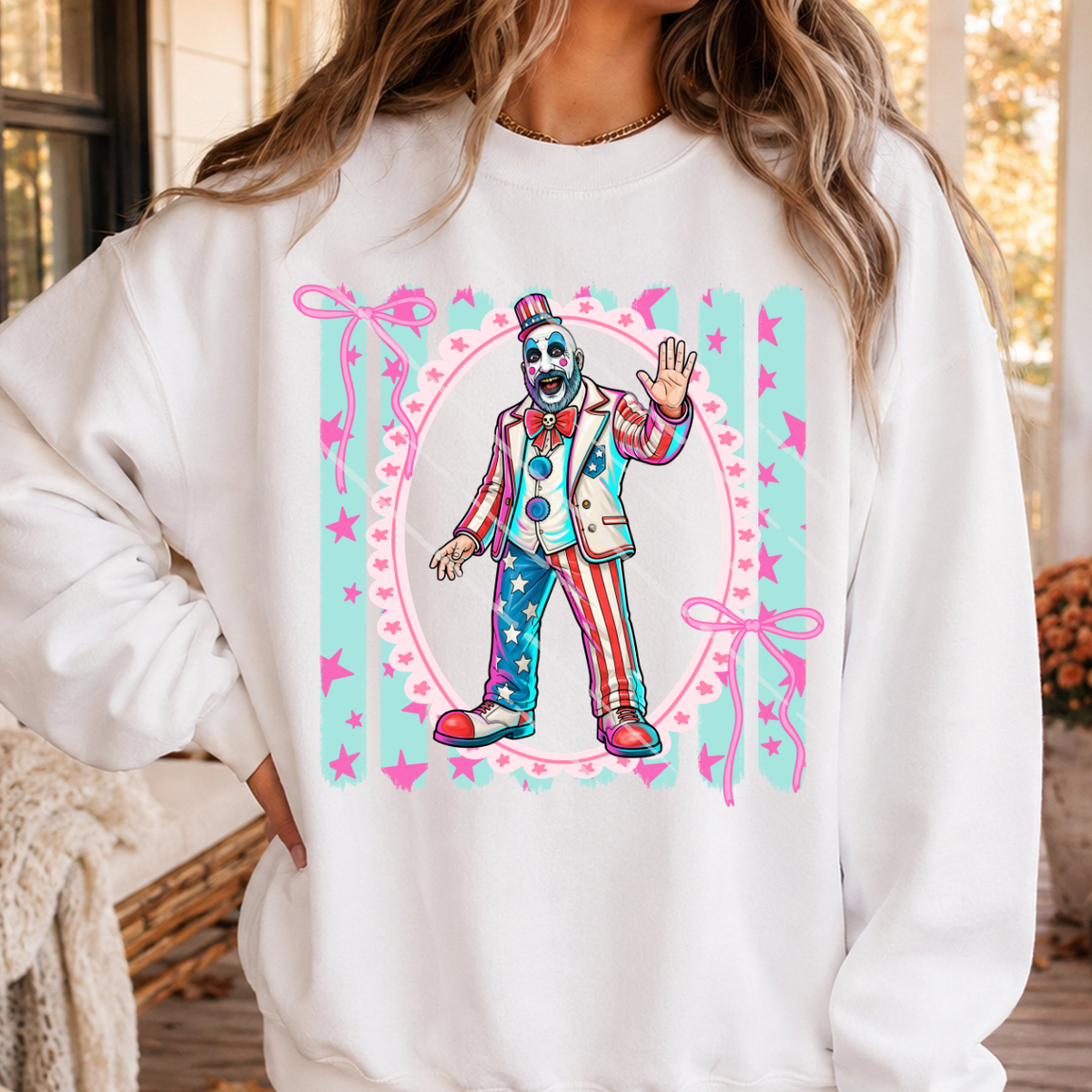 PREPPY BLUE HORROR - DTF TRANSFER
