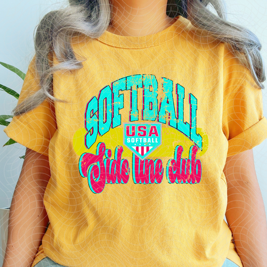 SOFTBALL SIDE LINE CLUB - DTF TRANSFER