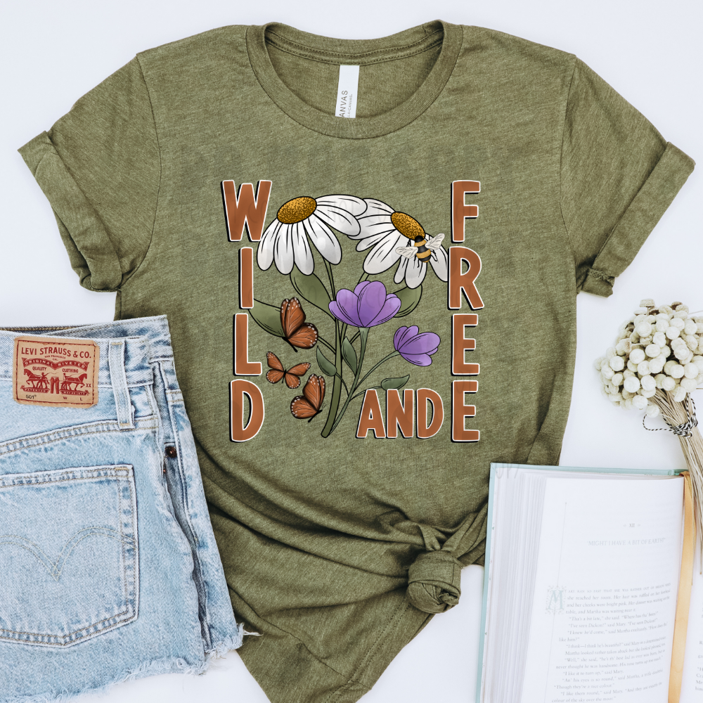 WILD AND FREE - DTF TRANSFER