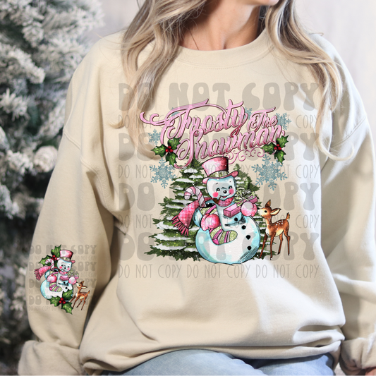 FROSTY THE SNOWMAN W/ SLEEVE - DTF TRANSFER