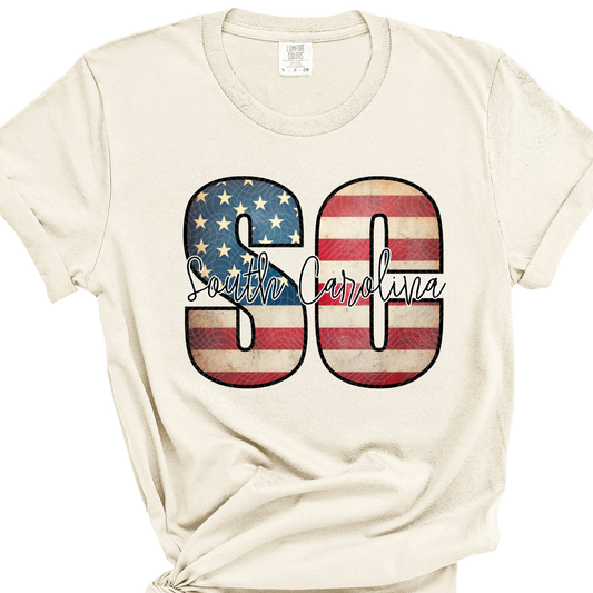 SOUTH CAROLINA FLAG - DTF TRANSFER