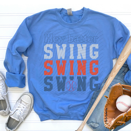 HEY BATTER SWING STACKED - DTF TRANSFER