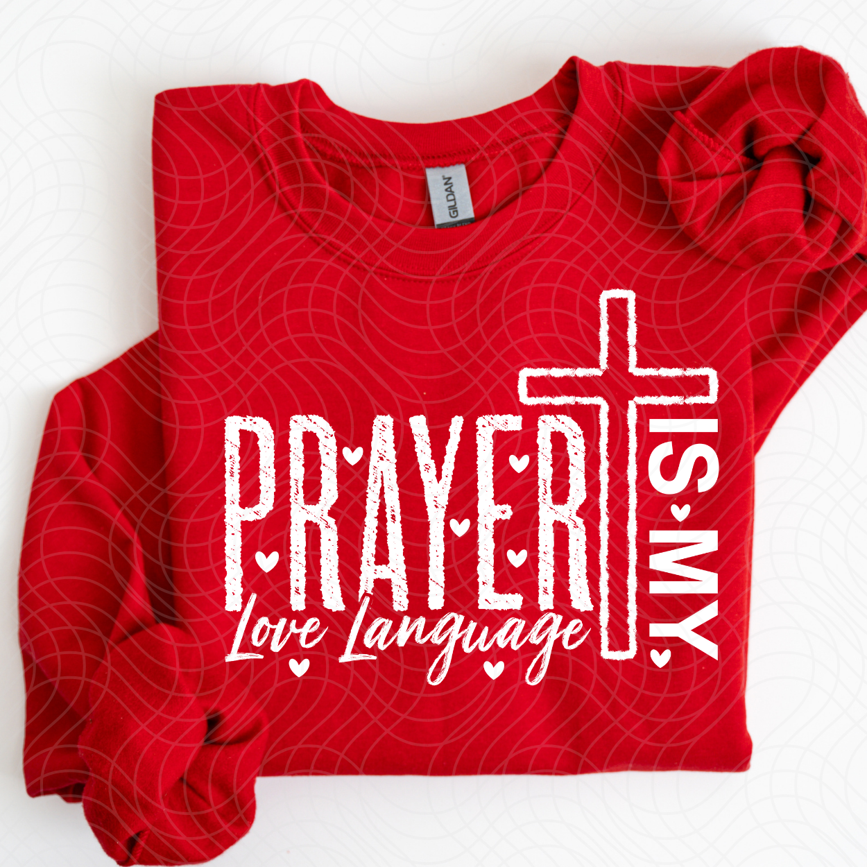 PRAYER LOVE LANGUAGE WHT - DTF TRANSFER