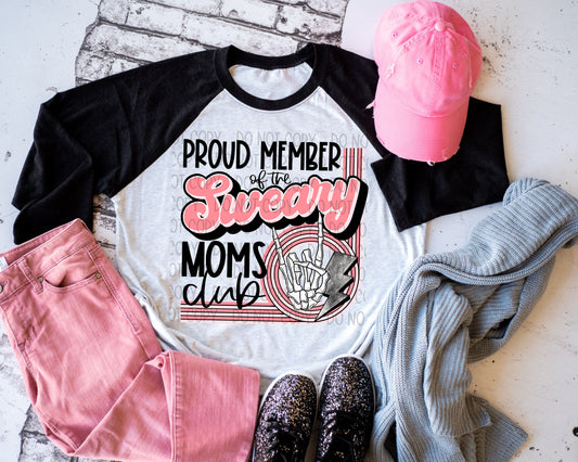 SWEARY MOMS CLUB - DTF TRANSFER