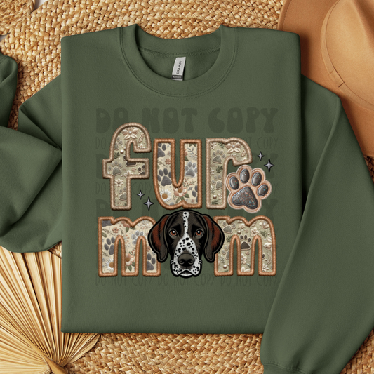 GERMAN POINTER - FAUX EMBROIDERY - DTF TRANSFER