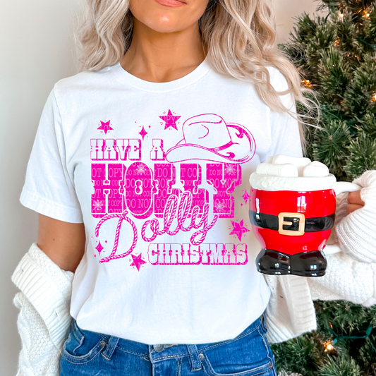 HOLLY DOLLY CHRISTMAS - DTF TRANSFER