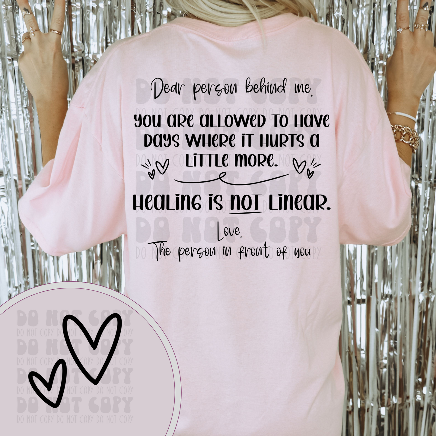 DEAR PERSON BEHIND ME W/ POCKET - DTF TRANSFER