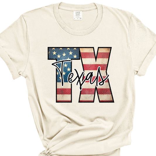 TEXAS FLAG - DTF TRANSFER