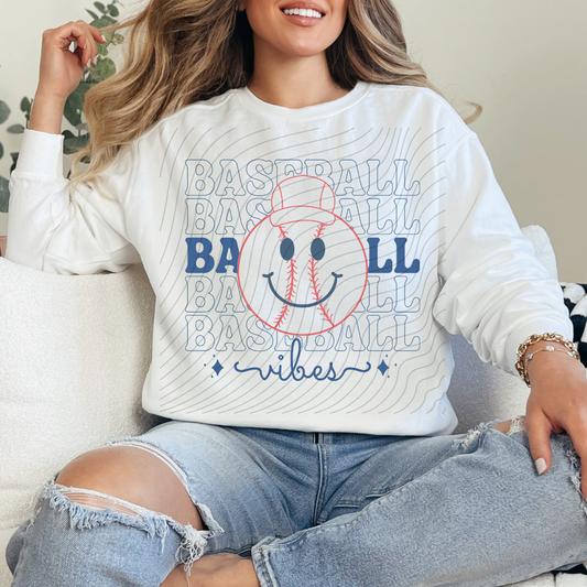 STACKED BASEBALL VIBES - DTF TRANSFER