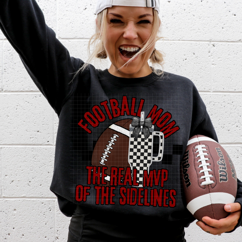 FOOTBALL MOM REAL MVP - DTF TRANSFER