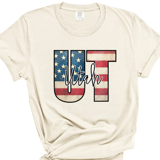 UTAH FLAG - DTF TRANSFER