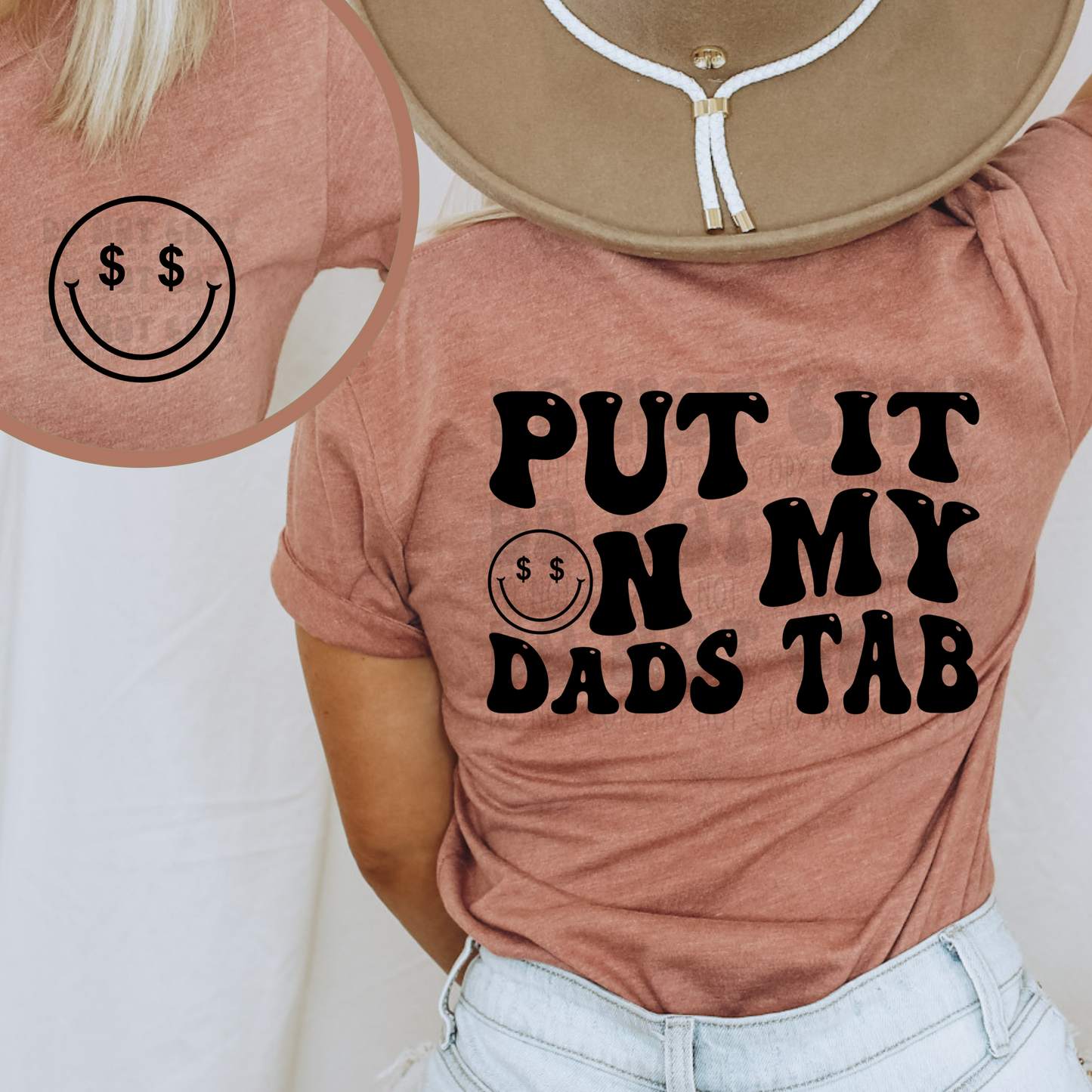 DADS TAB W/ POCKET - DTF TRANSFER