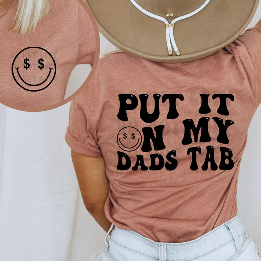 DADS TAB W/ POCKET - DTF TRANSFER