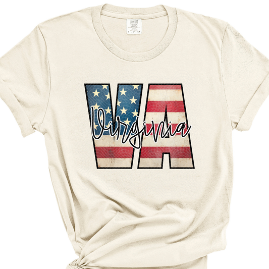 VIRGINIA FLAG - DTF TRANSFER