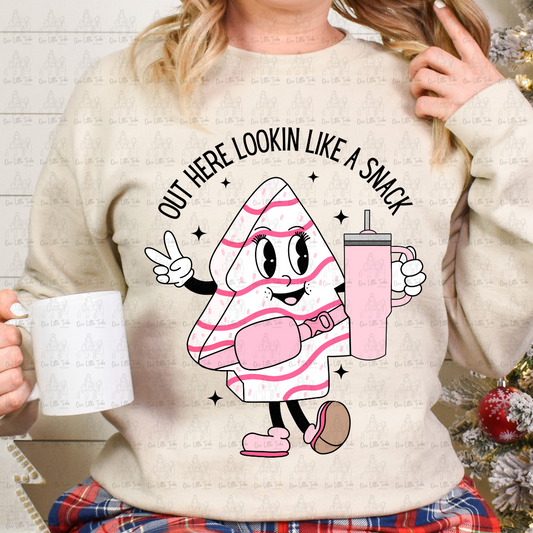 TREE CAKE PINK - DTF TRANSFER