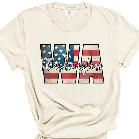 WASHINGTON FLAG - DTF TRANSFER