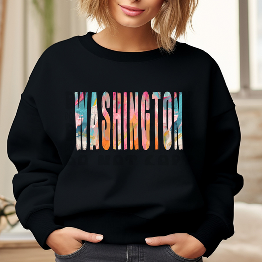 WASHINGTON BRUSHSTROKES - DTF TRANSFER