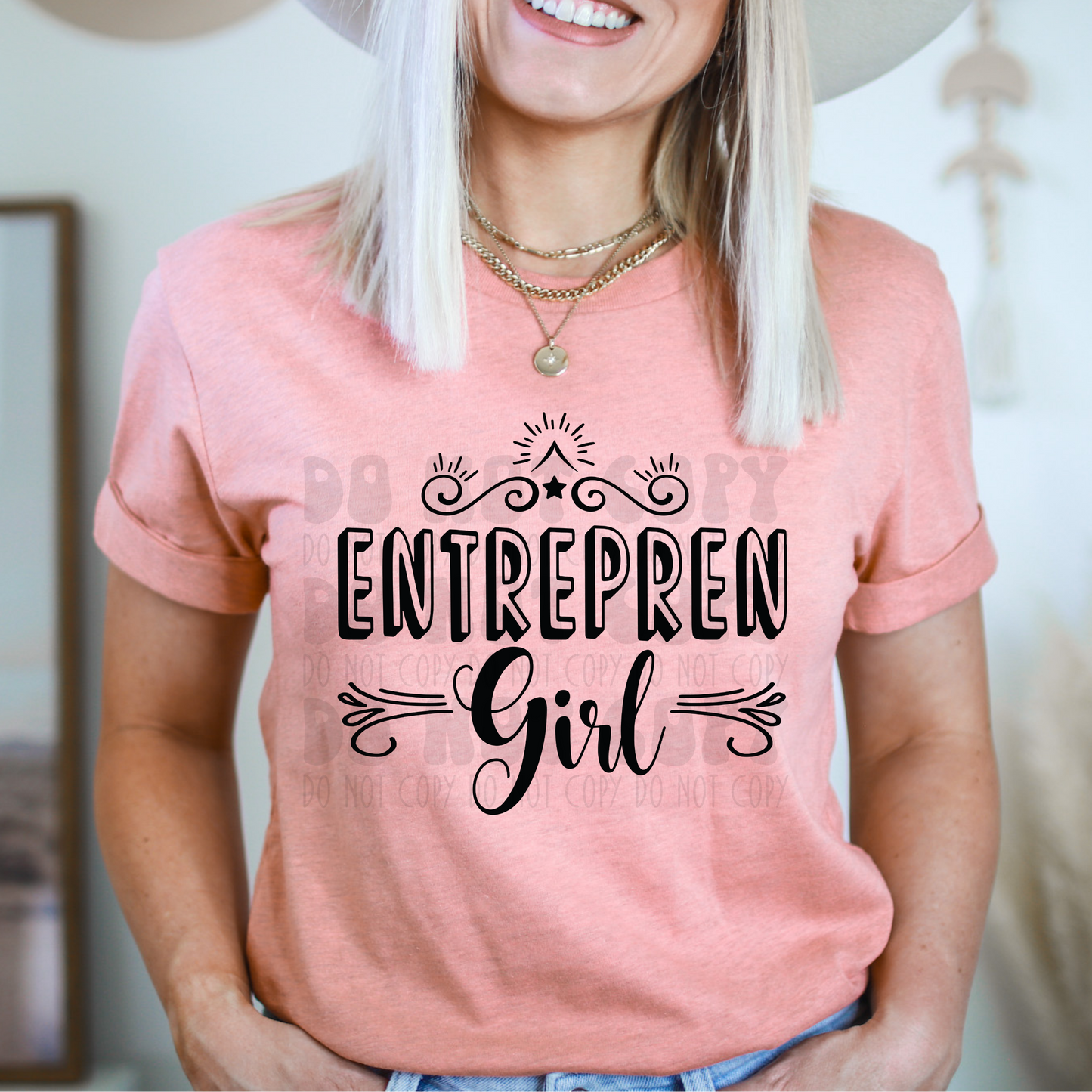 ENTREPEN GIRL - BLK - DTF TRANSFER