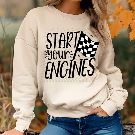 START YOUR ENGINES - DTF TRANSFER