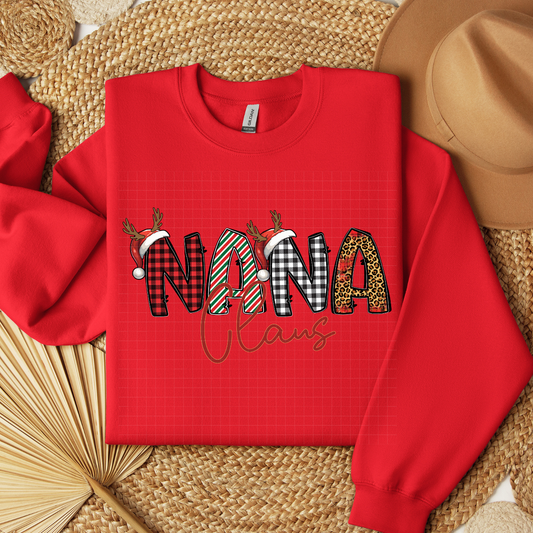 DOODLE NANA CLAUS - DTF TRANSFER