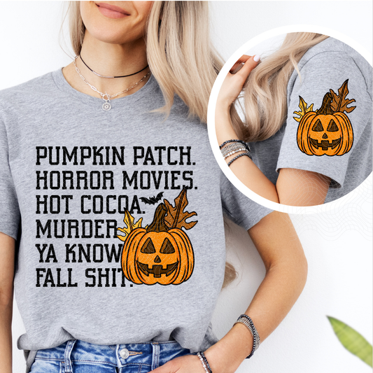 FALL SHIT W/ POCKET COLOR - DTF TRANSFER