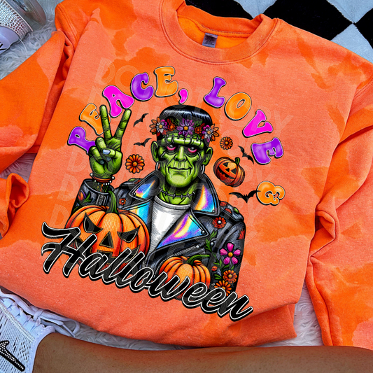 PEACE, LOVE, HALLOWEEN - DTF TRANSFER