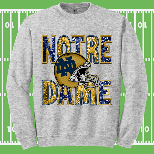 ND FAUX EMBROIDERY & SEQUINS - DTF TRANSFER
