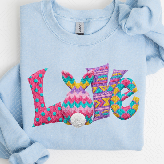 FAUX YARN EASTER LOVE - DTF TRANSFER