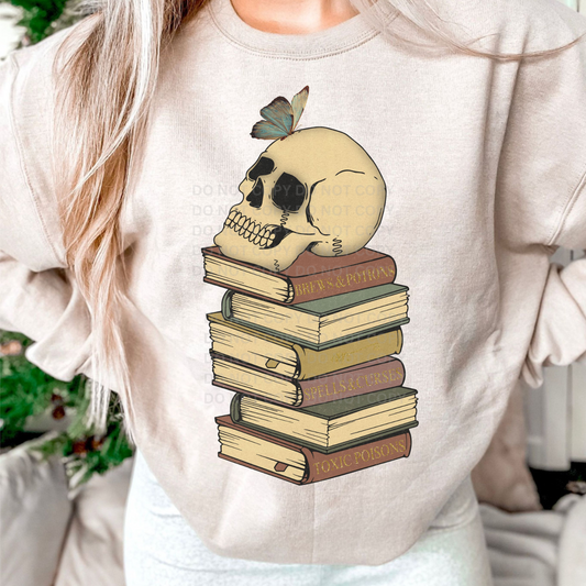 SKULL BOOKS - DTF TRANSFER