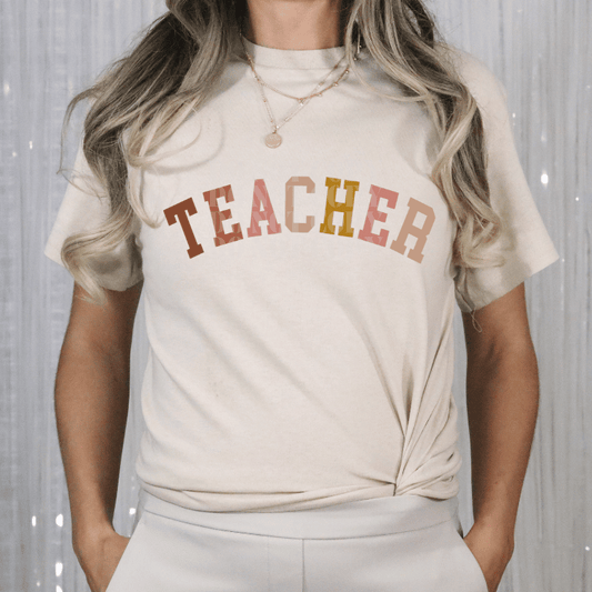 TEACHER WARM COLORS - DTF TRANSFER