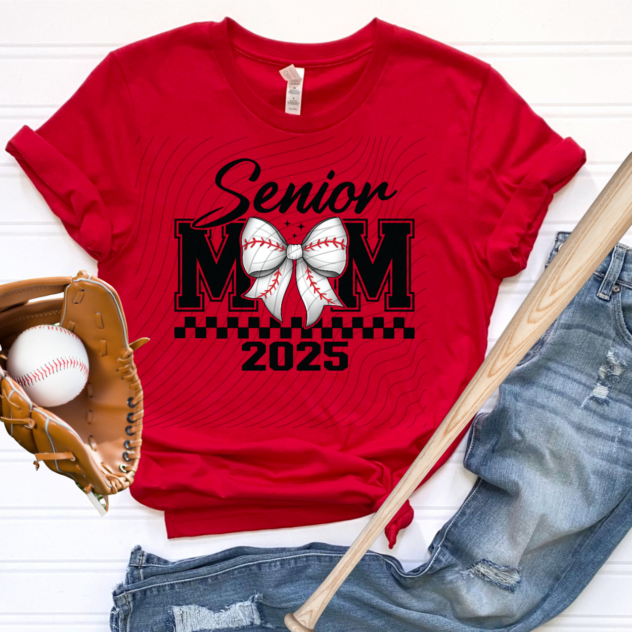 SENIOR BASEBALL MOM - DTF TRANSFER