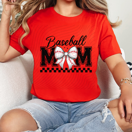 BASEBALL MOM COQUETTE DISTRESSED - DTF TRANSFER