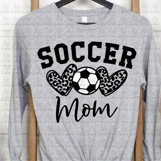 SOCCER MOM HEARTS - DTF TRANSFER
