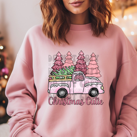 CHRISTMAS CUTIE PINK - DTF TRANSFER