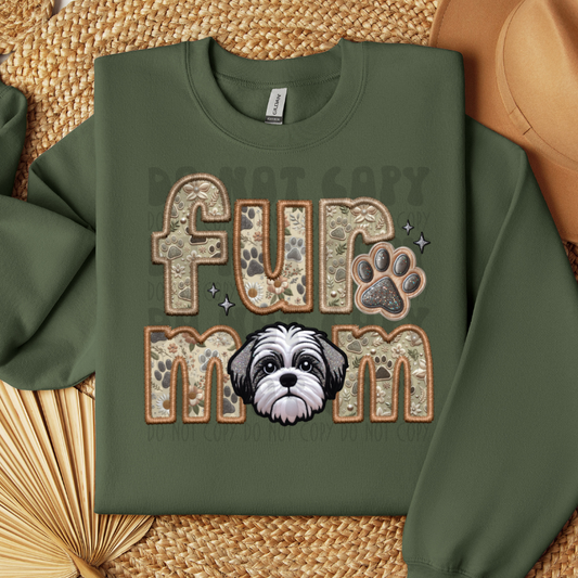 SHIHTZU - FAUX EMBROIDERY - DTF TRANSFER