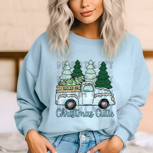 CHRISTMAS CUTIE BLUE - DTF TRANSFER