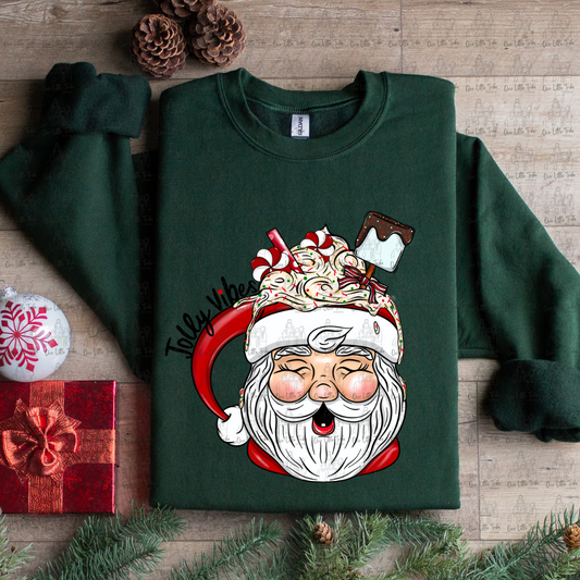 JOLLY VIBES SANTA MUG - DTF TRANSFER