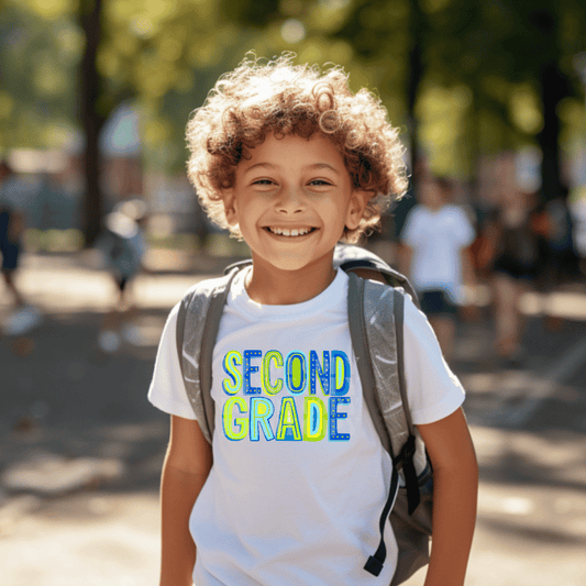 SECOND GRADE - GREEN - DTF TRANSFER