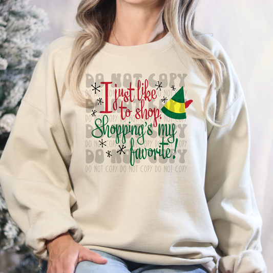 SHOPPING IS MY FAVORITE - DTF TRANSFER