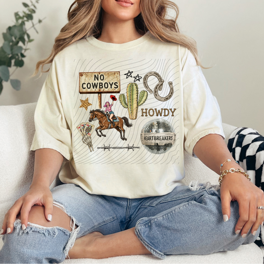 COWBOY COLLAGE - DTF TRANSFER