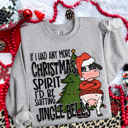 JINGLE BELLS COW - DTF TRANSFER