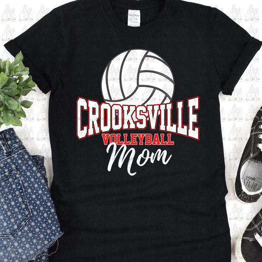 CROOKSVILLE VOLLEYBALL MOM - DTF TRANSFER