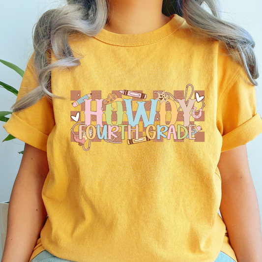HOWDY FOURTH GRADE - DTF TRANSFER