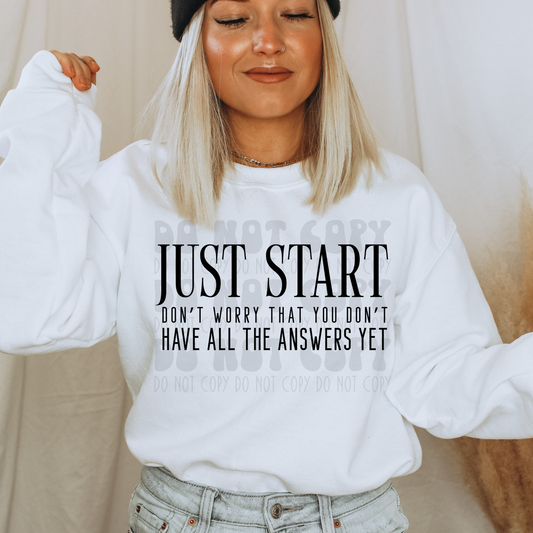 JUST START - DTF TRANSFER