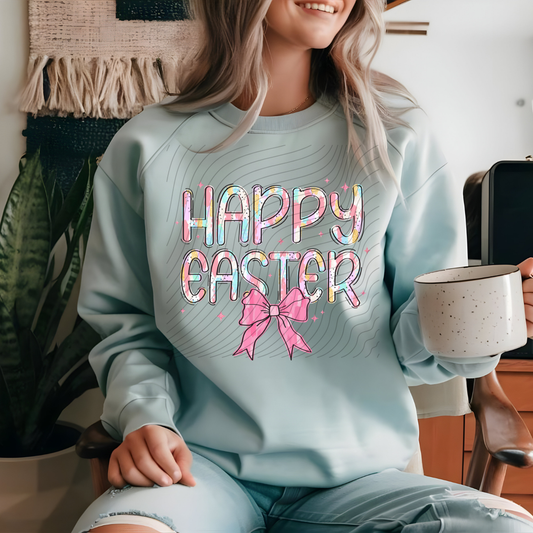 HAPPY EASTER BOW - DTF TRANSFER