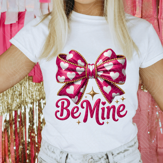 BE MINE BOW - DTF TRANSFER