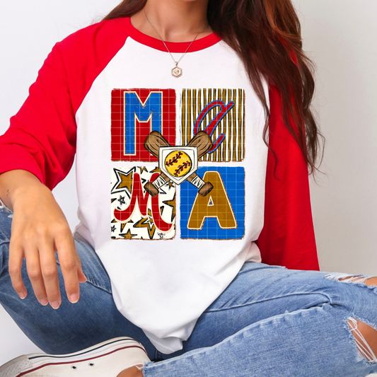 MAMA SOFTBALL - DTF TRANSFER